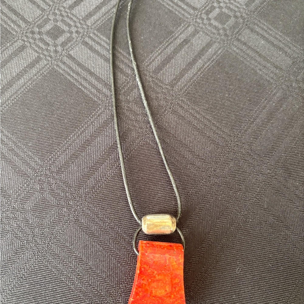 Silpada Red and Silver Necklace